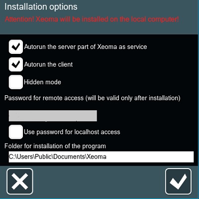 Xeoma software installation